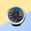 Silver Car Hygrometer with Backlit Mechanical Dial Metal Dashboard 10
