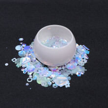 2 pack white profiled sequins 10g each for jewelry craft diy
