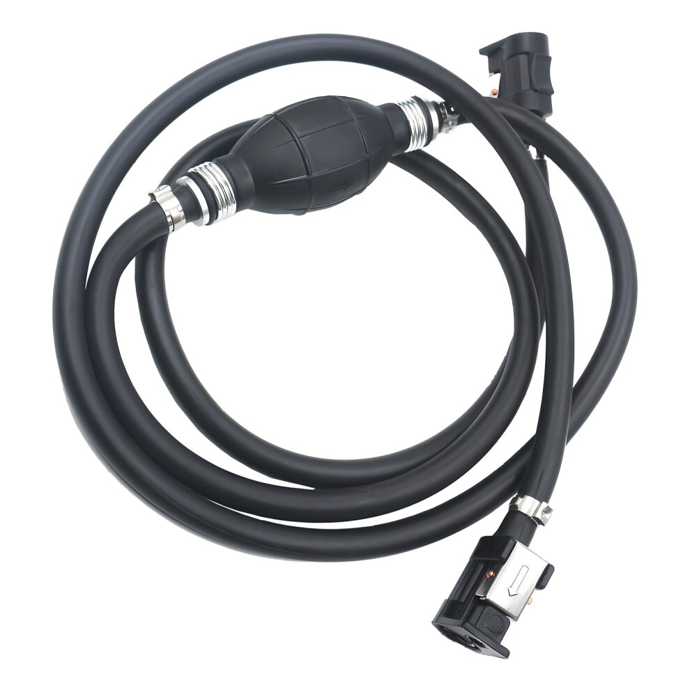 Boat Motor Fuel Line 5/16 Inch 8Mm Universal Marine Outboard Fuel Hose With Primer Bulb And Connector 9455672499354