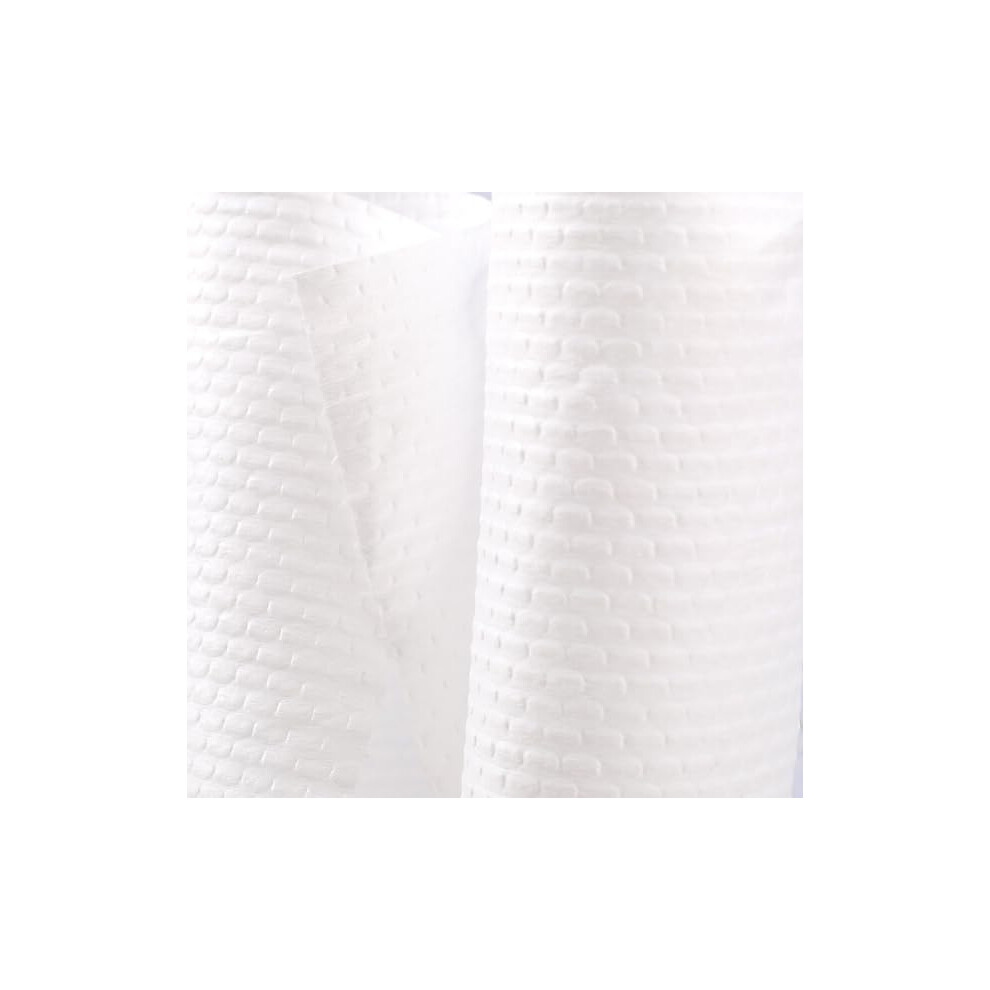 White Disposable Face Towel, Soft Thick Non Woven, Quick Dry Absorbent, Pure For Spa Hotel Travel