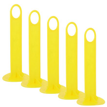 5Pcs Yellow PVC Soccer Cone Holders Portable Football Training Stands