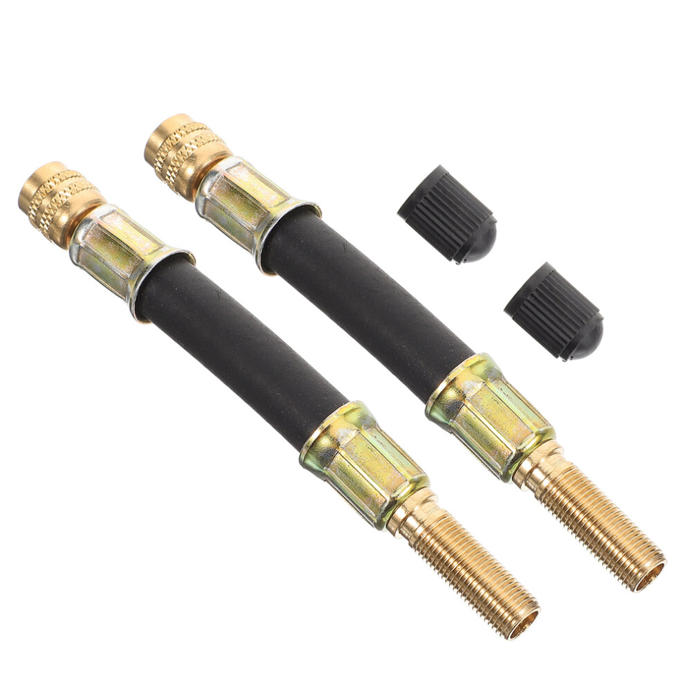 2 Pcs Stem Adapter Extenders Kit Tire Extension Car Supply 3033542810902