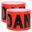 2 Rolls Danger Tape Roll Black Pe Alert For Construction Sites 1