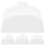 4Pcs Durable White ABS Ocarina Storage Rack 12-Hole Instrument Support 1