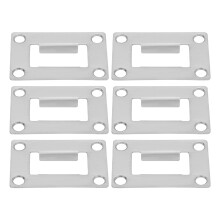 6 Pcs Stainless Reinforcement Plate Anti-Theft Door Buckle
