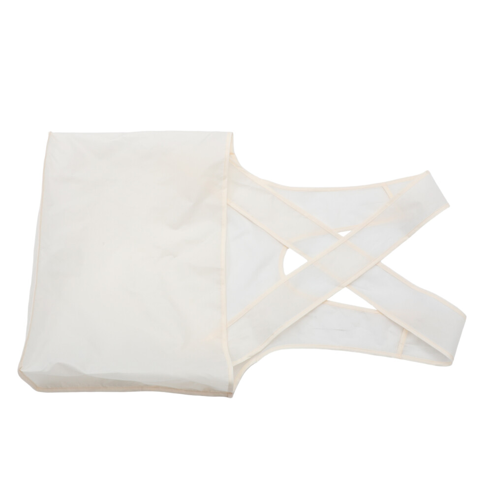 Portable White Laundry Apron With Large Pouch For Clothes Drying 3433704185600