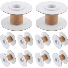 20Pcs Paper Sewing Spools Assorted Colors DIY Ribbon Storage Organizer