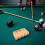 4 Billiard Queue Holz Beige, Platzsparend Und 7