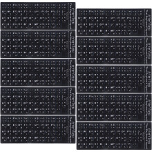 10Pcs Universal Black PVC Keyboard Protection Stickers for Laptop