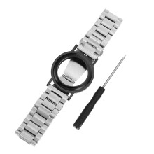 3Pcs Silver Tracker Locator Watch Straps Steel Wristbands for Kids