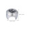 2Pcs Durable Silver Handlebar Clock Luminous Watch for Motorcycles 2