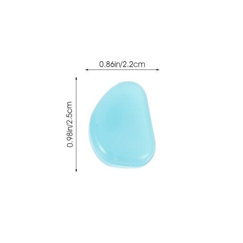 200pcs Glowing Pebbles Super Bright Stone Resin 1
