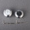 2Pcs Durable Silver Handlebar Clock Luminous Watch for Motorcycles 8