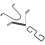 1Set Iron Rain Chain Drainer Hook Stable Decorative Hanging Hardware 10