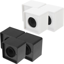 6Pcs Microphone Isolation Flag Boxes ABS Cover for Interview Mic Prop