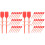 400Pcs Durable Red Plastic Fire Extinguisher Pull Pins Lock Seals 4