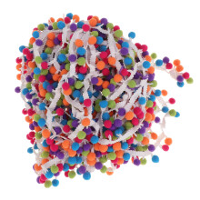 Multicolour Pom Trim Rainbow Fringe Diy Ball Home Textile Decoration