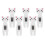 6Pcs White Cat Clip Multi-Functional Plastic Clothespins for Home Use 6
