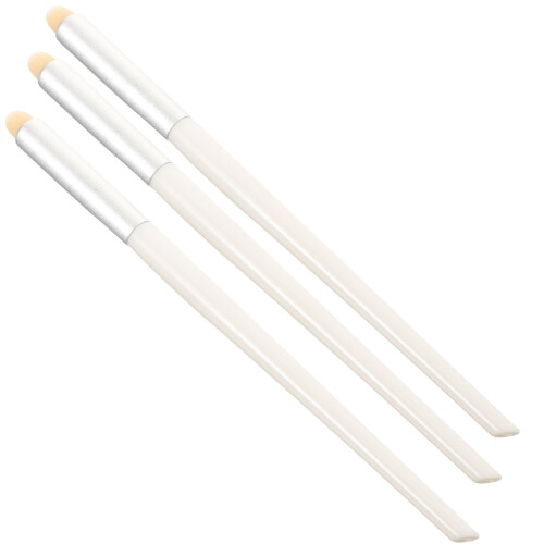 3Pcs Small White Makeup Brushes Lipstick Applicator Tools for Women 1