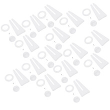 15Pcs White Plastic Photo Frame Display Stands Durable Smooth Edges