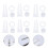 15Pcs White Plastic Photo Frame Display Stands Durable Smooth Edges 10