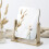 2 Pcs Rectangular Rotatable Makeup Mirror For Girls Women 8