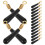 30Pcs Versatile Black Bobber Stoppers Fishing Float Stops Accessories 9