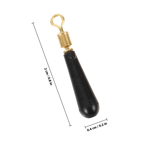 30Pcs Versatile Black Bobber Stoppers Fishing Float Stops Accessories 1