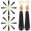 30Pcs Versatile Black Bobber Stoppers Fishing Float Stops Accessories 8