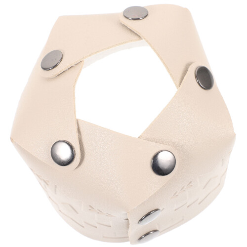 Durable Beige Propane Tank Protector PU Leather Grill Accessory 2
