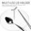 Silver Desktop Pot Lid Holder Multi-Use Kitchen Lid Stand 2