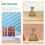 70Pièces Bandes Élastiques Orange Pour Maison Bureau Épaisses 10