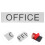 Modern Silver Acrylic Office Door Sign for Clear Identification 3