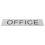 Modern Silver Acrylic Office Door Sign for Clear Identification 4