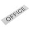 Modern Silver Acrylic Office Door Sign for Clear Identification 6