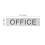 Modern Silver Acrylic Office Door Sign for Clear Identification 2