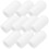 10Pcs Silicone Drumstick Mute Tips White Drum Caps for Quiet Practice 1
