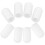 10Pcs Silicone Drumstick Mute Tips White Drum Caps for Quiet Practice 11