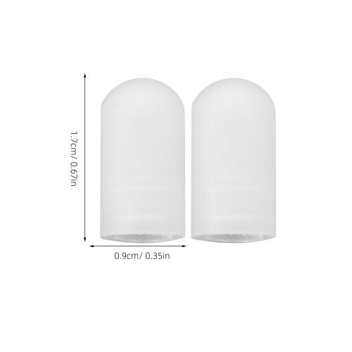10Pcs Silicone Drumstick Mute Tips White Drum Caps for Quiet Practice 1
