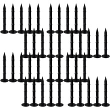 120Pcs Black PP Plastic Ground Pegs Tent Fixing Stakes for Outdoor Use