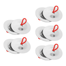 Finger Cymbals Stainless Steel 5 Pairs 2.1in