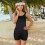 Black Polyester Workout Jumpsuit Slim Backless One Piece Bodysuit 3
