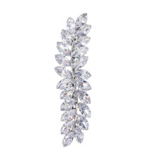 1Pc Silver Women Hairpin Lovely Leaf Decor Party Hair Clip for Girls