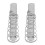 2Pcs Silver Door Handle Spindle Bar Spring Replacement for Door Locks 6