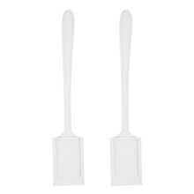 2Pcs White Parking Card Grabber Plastic Rod Payment Accessory for Cars