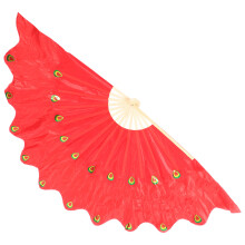 1X Praktische Vouwwaaier , Rood, Licht En Draagbaar