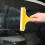 Portable Yellow Car Tinting Scraper ABS Rubber Window Cleaner 3