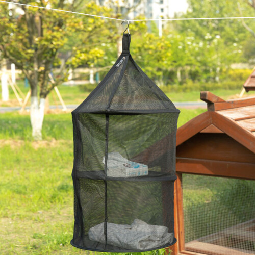 Laundry Drying Rack Black Nylon 1pack 2