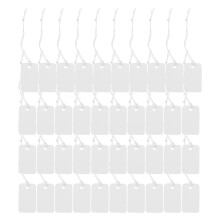 200pcs Jewelry Tags Hanging String Blank Label Diy Hanging Tag