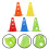 5Pcs Compact Stackable Soccer Training Cones Durable Outdoor Markers 3
